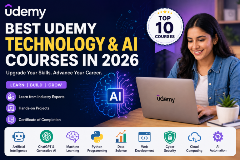 10 Best Udemy Technology & AI Courses to Learn in 2026